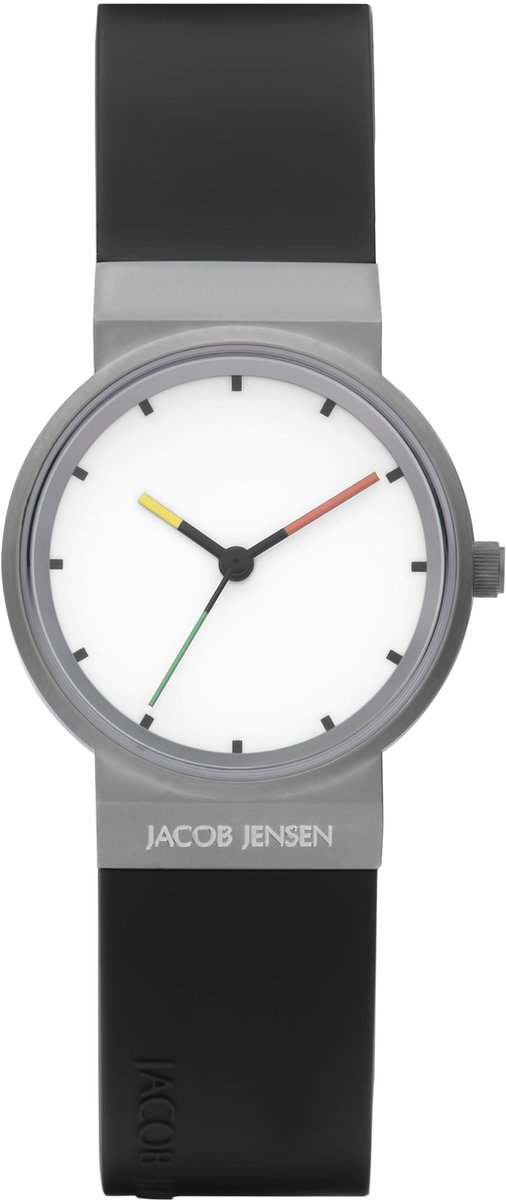 Jacob Jensen - Dames Horloge Analoog Quarz 32020798 One Size - Zwart