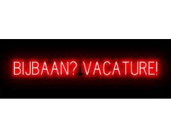 BIJBAAN? VACATURE! - Lichtreclame Neon LED bord verlicht | SpellBrite | 159,34 x 16 cm | 6 Dimstanden & 8 Lichtanimaties | Reclamebord neon verlichting