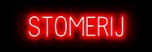 STOMERIJ - Reclamebord Neon LED bord verlichting - SpellBrite - 73,5 x 16 cm rood - 6 Dimstanden - 8 Lichtanimaties