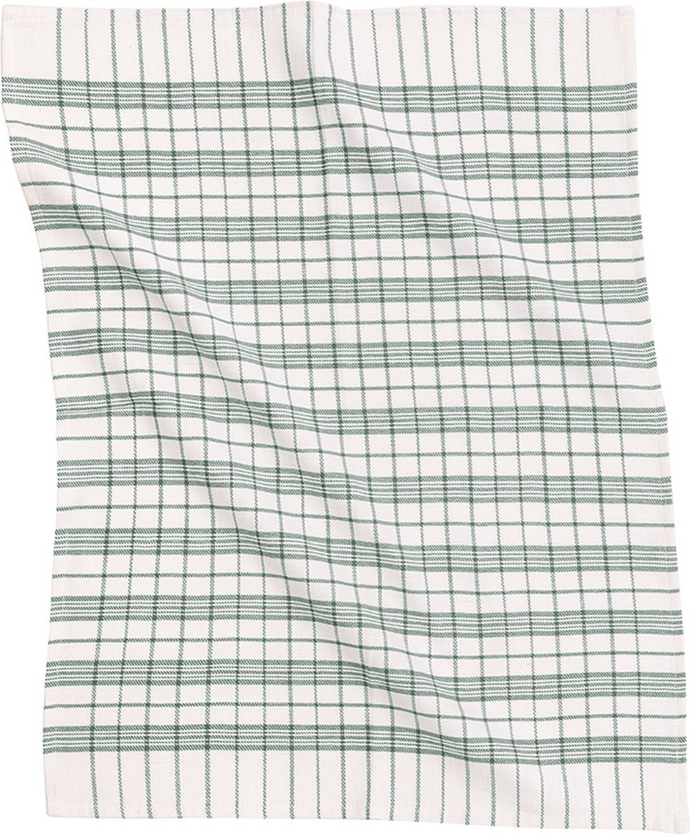 Tiseco Home Studio - Keukenhanddoek HERCULES - 100% katoen - met ophanglus - ultra-absorberend - sneldrogend- duurzaam materiaal - 50x70 cm - Groen