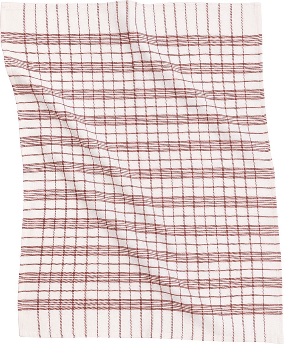 Tiseco Home Studio - Keukenhanddoek HERCULES - 100% katoen - met ophanglus - ultra-absorberend - sneldrogend- duurzaam materiaal - 50x70 cm - Burntbrick