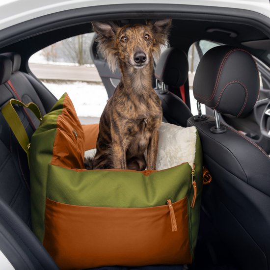 Siège de voiture pour chien, lit de voyage durable avec coussin intérieur