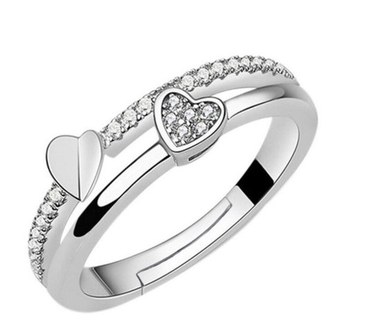 N3 Collecties Bagues en argent sterling 925 Zircon Butterfly Ring ouverte réglable