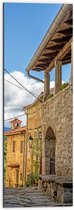 Dibond - Traditionele Kroatische Architectuur op Warme Zomerdag - 30x90 cm Foto op Aluminium (Met Ophangsysteem)