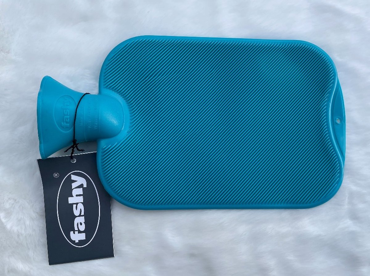 Goedkoopste Fashy - Warmtekruik - Enkelzijdig Geribbeld - Groen Blauw