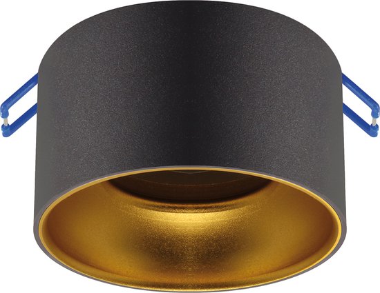 inbouwspot Armatuur - Rond - Zwart/Goud kleur - 85mm