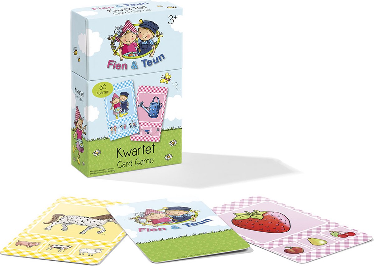 Fien & Teun kwartet - boerderij thema, educatief spel cadeautip - 32 kaarten, 8 kwartetten - vanaf 3 jaar - Bambolino Toys — afbeelding 6
