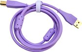 DJ TECHTOOLS DJTT USB Chroma Cable Purple 1,5m, rechte stekker - Kabel voor DJs