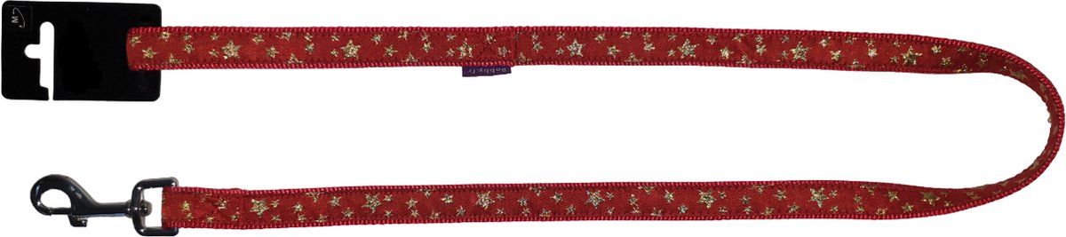 BOBBY Merry Hondenlijn / Hondenriem - Nylon - Rood - M - Breedte 20 mm - Lengte 104 cm