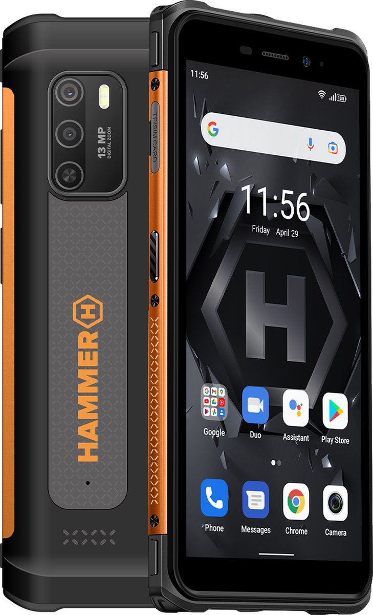 Hammer Iron 4 Orange Extreme Pack Rugged Bouwtelefoon - Werktelefoon - 5.5.
