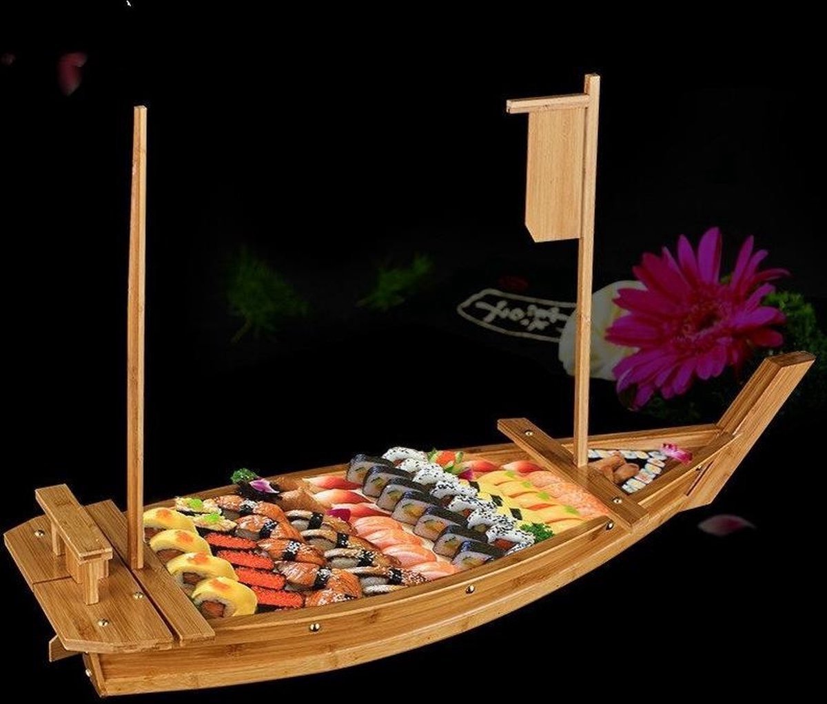 Sushi Boot Bamboe 80cm,Top Kwaliteit Sushi Boat -Japanse en Koreaanse Style