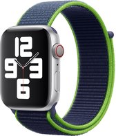 Apple Sport Loop Band voor de Apple Watch Series 1 / 2 / 3 / 4 / 5 / 6 / 7 / 8 / 9 / SE - 38 / 40 / 41 mm - Neon Lime
