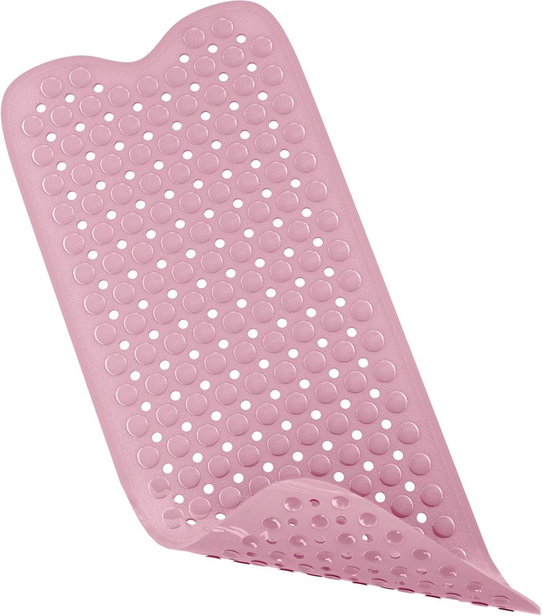 Intirilife antislip badmat in roze - Huidgevoelige BPA-vrije schimmelbestendige douchemat, machinewasbaar