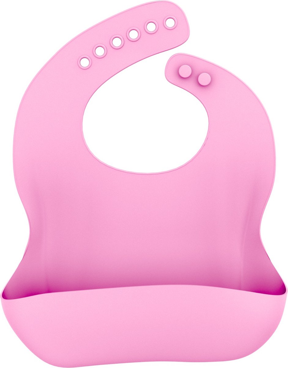 Goedkoopste Intirilife slabbetje in ROSA gemaakt van siliconen met lekbakje BPA-vrij en vaatwasmachinebestendig gemakkelijk schoon te maken