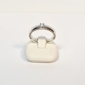 Verlovingsring - R&C - RIN2122-P - ring - 14 karaat - witgoud - diamant - sale Juwelier Verlinden St. Hubert - van €1683,= voor €1379,=