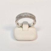 Ring dames - witgoud - 14 karaat - diamant - RG213924 - sale Juwelier Verlinden St. Hubert - van €1065,= voor €899,=