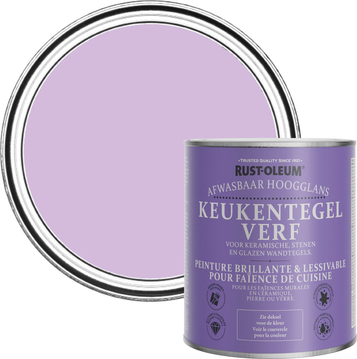 Rust-Oleum Paars Keukentegelverf Hoogglans - Macaron 750ml