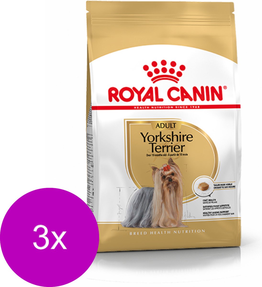 Royal Canin Royal Canin Yorkshire Terrier Adult - Hondenvoer - 3 x 1.5 kg