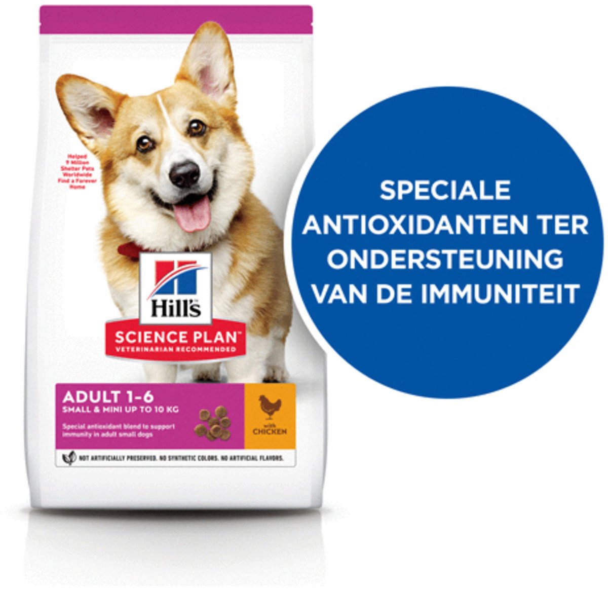 Hill's Small & Mini Kip 6kg - Voer voor kleine honden