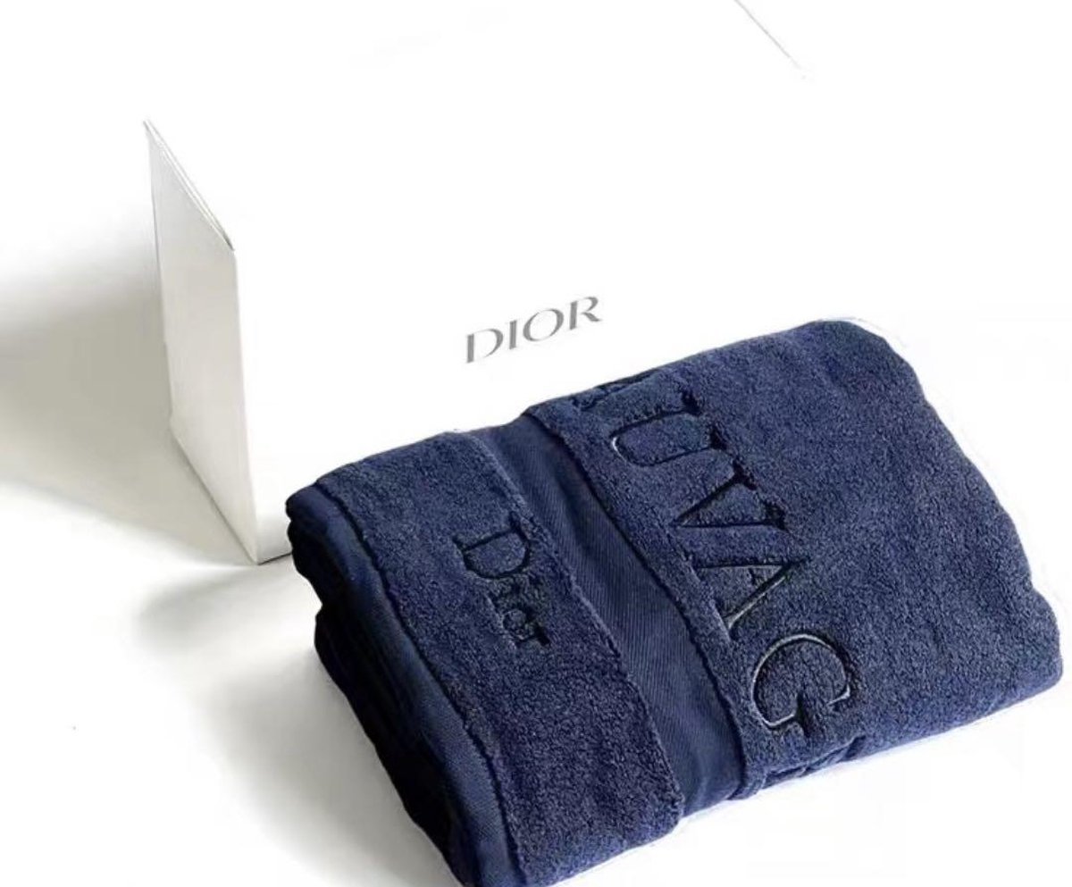 Dior Towel Handdoek for Men Sauvage 100x50 cm Blauw