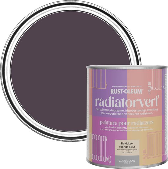 Rust-Oleum Dark Purple Radiator Paint Silk Gloss - Jus de raisin 750 ml ...