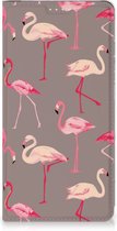 Stand Case Geschikt voor Samsung Galaxy S23 Plus Hoesje met naam Flamingo