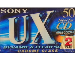 Sony UX C-50UXD Cassette 2 Pack