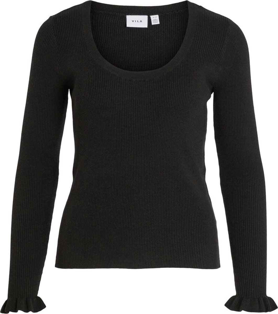 Vila - 14079239 - VILUCIANA L/S U-NECK KNIT TOP/SU