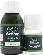 Rubio Monocoat Oil Plus 2C - Ecologische Houtolie in 1 Laag voor Binnenshuis - Dark Oak, 130 ml