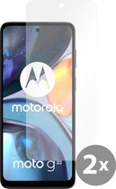 Cazy Protecteur d'écran en Tempered Glass adapté pour Motorola Moto G22 - Transparent - 2 pièces