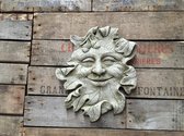 Betonnen tuinbeeld - glimlachende Greenman