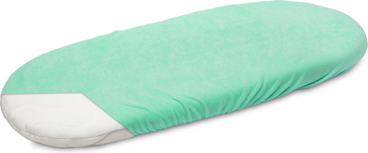 Sensillo Baby Kinderwagen Matras Hoeslaken - 35 x 70 cm - Badstof - Groen - Matrashoes kinderwagen