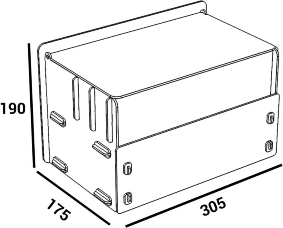 KUK Design - Houten Juwelendoos met 10 Ogen - Sieraden - walnoot — cadeau in Sieraden - foto 2