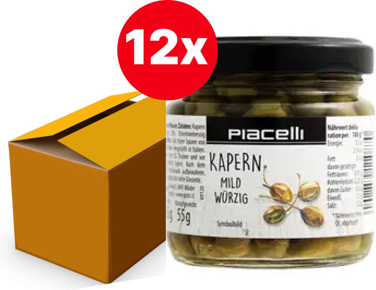 Kappertjes mild-pittig 95g - Doos 12 stuks