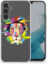 Telefoonhoesje Geschikt voor Samsung Galaxy A34 Back Cover Siliconen Hoesje Super als Cadeautjes voor Jongens Lion Color