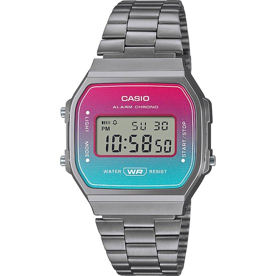 Casio Vintage A168WERB-2AEF Unixex Horloge 36,3 mm - Zilverkleurig