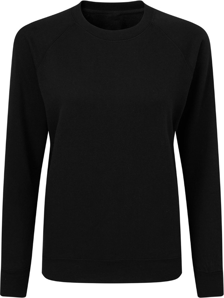 Zwarte dames sweater met raglan mouw merk SG maat S