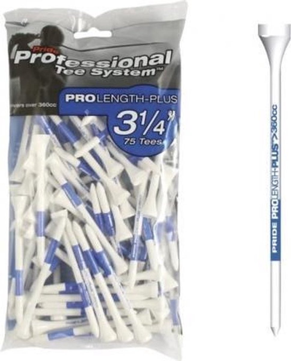 Pride Professional Tee System ProLenght-Plus (75 stuks) 3 1/4 inch 83mm