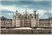 WallClassics - Poster Glanzend – Kasteel van Chambord - Frankrijk - 75x50 cm Foto op Posterpapier met Glanzende Afwerking