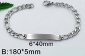 Bracelet acier inoxydable - maille serpent acier - chaîne serpent - 4564 - Longueur 20,5 cm