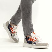 DSTRCT Sneaker - Mannen - Grijs/wit/multi - Maat 45