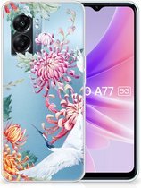 GSM Hoesje OPPO A77 | A57 5G Smartphonehoesje Customize Bird Flowers