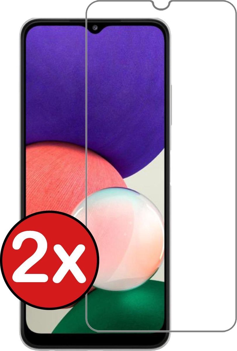 Galaxy A22 screenprotector – Samsung Galaxy A22 screenprotector – Tempered glass A22 – 2 pack