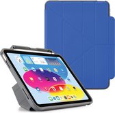 Pipetto Origami No2 Pencil Shield – geschikt voor iPad 10.9 2022 – met multifunctionele vouwbare cover – volledige 360˚ bescherming – geschikt voor Apple Pencil 1 en Logitech Crayon 1 & 2 - helder blauw