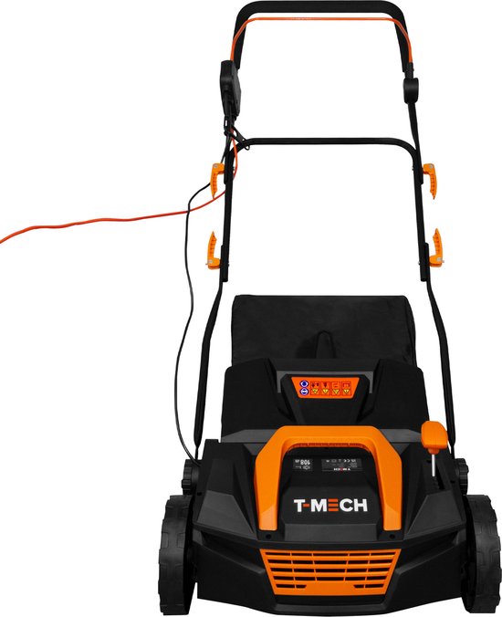 Gazonveger 50 L - Kunstgras Stofzuiger - 12 m Stroomkabel - 1800 W - Borstelmachine Gras 5 hoogte instellingen