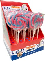Candy Spiral Lollipop Blauw - Rose 30 pièces