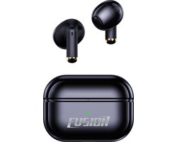 EarHackz® Fusion - Volledig Draadloze Oortjes - Bluetooth Oordopjes - TWS - Sport Oordopjes - Met Oplaadcase - Zwart - Waterdicht