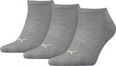 Puma 3-Paar Sneaker sokken met zachte badstof zool - 46 - Grijs