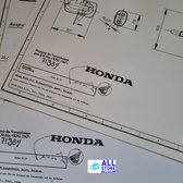 Honda camino contructietekening 70x50cm
