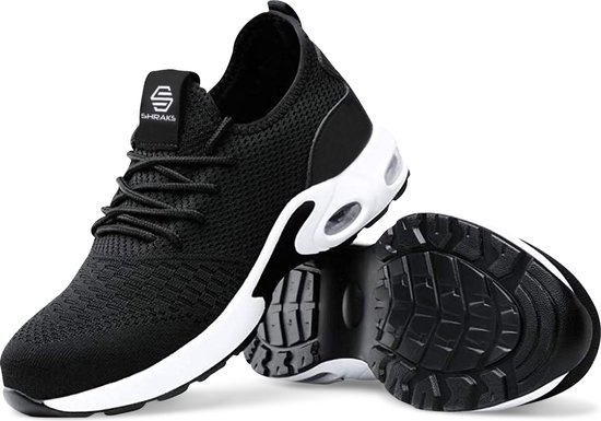 Shraks Safety Shoes - Chaussures de travail pour femmes et hommes - Steel Toe - Sneaker - Design respirant et léger - Taille 41